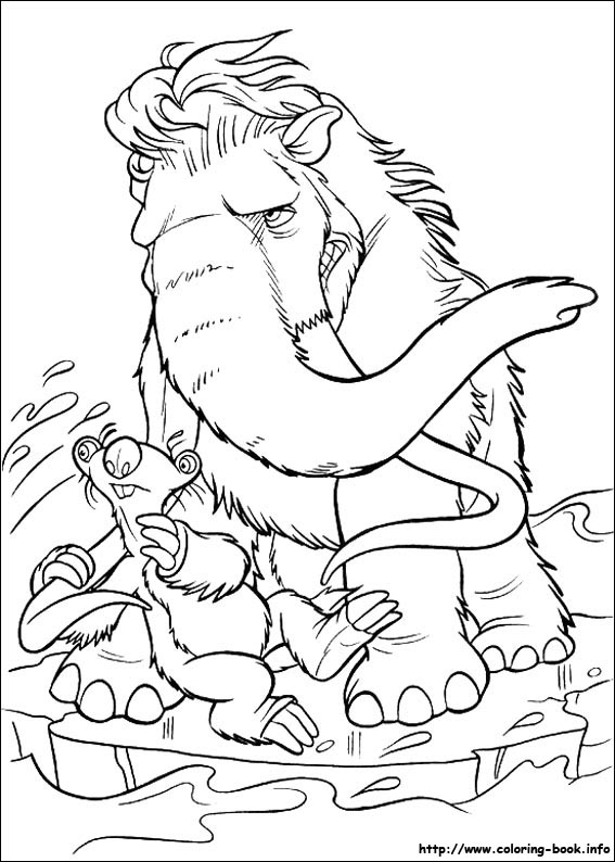 Ice Age coloring picture